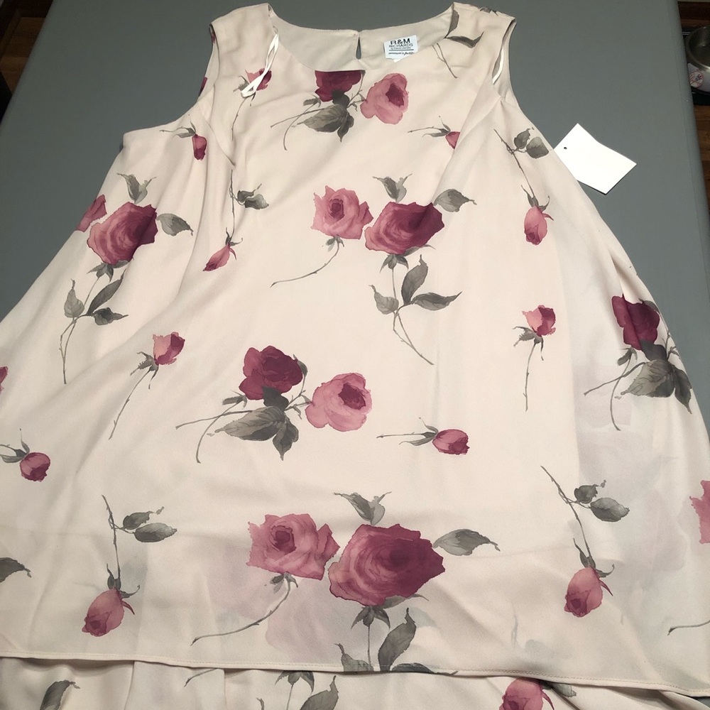 R&M Richards floral dress. Size 24w petite